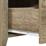 NNEDSZ Table 2 drawers Storage Table Night Stand MDF in Oak