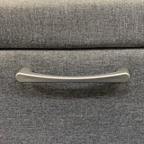 NNEDSZ Table 2 drawers Night Stand Upholstery Fabric Storage in Light Grey Colour