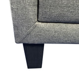 NNEDSZ Table 2 drawers Night Stand Upholstery Fabric Storage in Light Grey Colour
