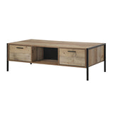 NNEDSZ Table 2 drawers Night Stand Upholstery Fabric Storage in Light Grey Colour