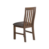 NNEDSZ Wooden Frame Leatherette in Solid Wood Acacia & Veneer Dining Chairs in Chocolate Colour