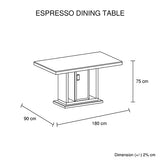 NNEDSZ Pieces Dining Suite Dining Table & 6X  White Chairs in Rectangular Shape High Glossy MDF Wooden Base Combination of Black & White Colour