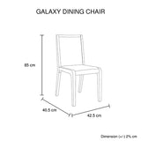 NNEDSZ Pieces Dining Suite Dining Table & 6X Chairs in White Top High Glossy Wooden Base