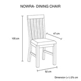 NNEDSZ Pieces Dining Suite 210cm Large Size Dining Table & 8X Chairs with Solid Acacia Wooden Base in Oak Colour