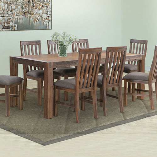 NNEDSZ Table 210cm Large Size with Solid Acacia  Wooden Base in Chocolate Colour