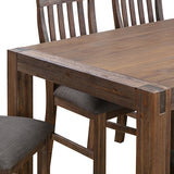 NNEDSZ Table 210cm Large Size with Solid Acacia  Wooden Base in Chocolate Colour