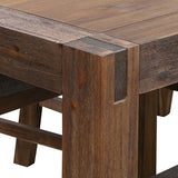 NNEDSZ Table 210cm Large Size with Solid Acacia  Wooden Base in Chocolate Colour