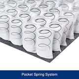 NNEDSZ Mattress in Gel Memory Foam 6 Zone Pocket Coil Soft Firm Bed 30cm Thick