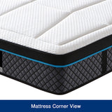 NNEDSZ Mattress in Coolmax Memory Foam 6 Zone Pocket Coil Soft Firmness