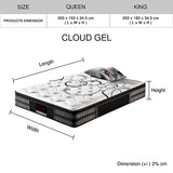 NNEDSZ Mattress in Gel Memory Foam Pocket Coil Medium Firm Bed 34cm Thick