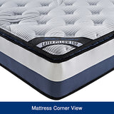 NNEDSZ Mattress Latex Pillow Top Pocket Spring Foam Medium Firm Bed