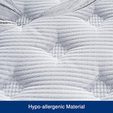 NNEDSZ Single Mattress Latex Pillow Top Pocket Spring Foam Medium Firm Bed