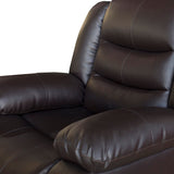NNEDSZ Seater Recliner Sofa Chair In Faux Leather Lounge Couch Armchair in Brown