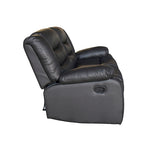 NNEDSZ Seater Recliner Sofa In Faux Leather Lounge Couch in Black