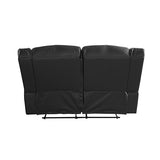 NNEDSZ Seater Recliner Sofa In Faux Leather Lounge Couch in Black