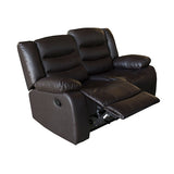 NNEDSZ Seater Recliner Sofa In Faux Leather Lounge Couch in Brown