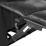 NNEDSZ Seater Recliner Sofa In Faux Leather Lounge Couch in Black