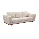 NNEDSZ Seater Sofa Beige Fabric Lounge Set for Living Room Couch with Wooden Frame