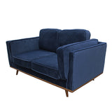 NNEDSZ Seater Sofa BlueFabric Lounge Set for Living Room Couch with Wooden Frame