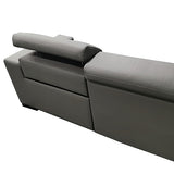 NNEDSZ Seater Real Later sofa Grey Color Lounge Set for Living Room Couch with Adjustable Headrest