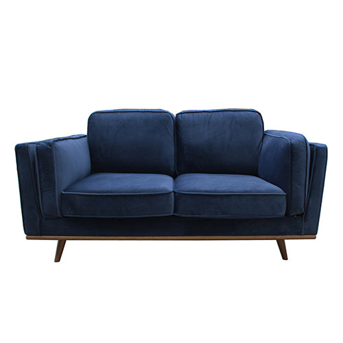 NNEDSZ Sofa 2 Seater Fabric Cushion Modern Sofa Blue Colour