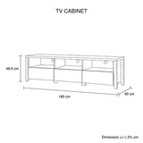 NNEDSZ Cabinet 3 Storage Drawers with Shelf Natural Wood like MDF Entertainment Unit in Oak Colour