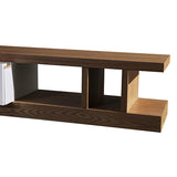 NNEDSZ Cabinet with 2 Storage Drawers With High Glossy Assembled Entertainment Unit in White Ash colour