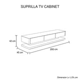 NNEDSZ Cabinet with 3 Storage Drawers With High Glossy Assembled Entertainment Unit in White colour