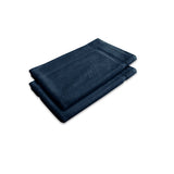 NNEDSZ 800GSM Set of 2 Cotton Bath Mat Navy
