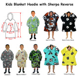 NNEDSZ Blanket Hoodie with Sherpa Reverse Green Camouflage