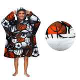 NNEDSZ Blanket Hoodie with Sherpa Reverse Multi Sports Fanatic