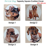NNEDSZ Tapestry Pet Cat Dog Square Cushion Cover Design 1