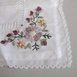 NNEDSZ Victoriana White Applique Embroidered Cushion Cover 45 x 45 cm