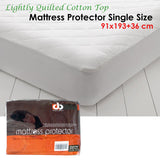 NNEDSZ Lightly Quilted Cotton Top Mattress Protector Single