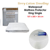 NNEDSZ Fully Fitted Terry Waterproof Mattress Protector 30cm Wall