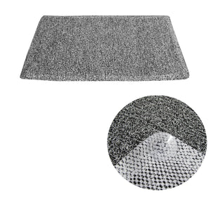 NNEDSZ Loofah Shower Mat Black