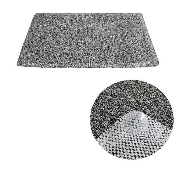 NNEDSZ Loofah Shower Mat Black
