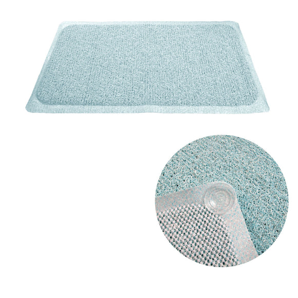 NNEDSZ Loofah Shower Mat Blue