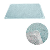 NNEDSZ Loofah Shower Mat Blue