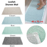 NNEDSZ Loofah Shower Mat Blue