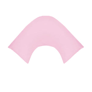 NNEDSZ 280TC Polyester Cotton V Shape Pillowcase Pink