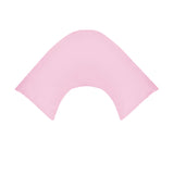 NNEDSZ 280TC Polyester Cotton V Shape Pillowcase Pink