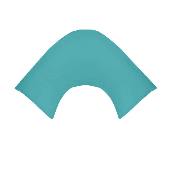 NNEDSZ 280TC Polyester Cotton V Shape Pillowcase Teal