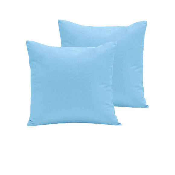 NNEDSZ Pair of  280TC Polyester Cotton European Pillowcases Sky