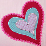 NNEDSZ Amia Hearts Embroidered Quilt Cover Set Single