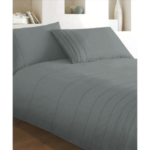 NNEDSZ Brooklyn Charcoal Quilt Cover Set King