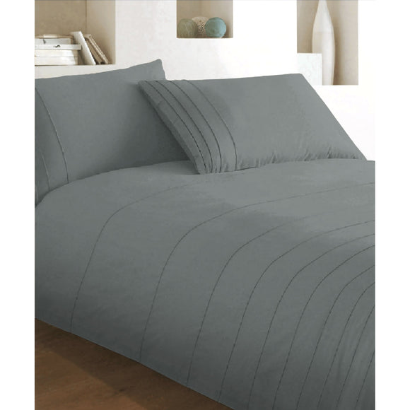 NNEDSZ Brooklyn Charcoal Quilt Cover Set King