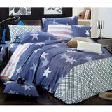 NNEDSZ 310TC Starry Love Cotton Printed Quilt Cover Set Single