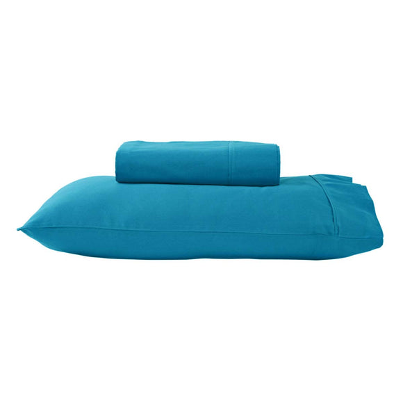 NNEDSZ 280TC 50% Polyester 50% Cotton Sheet Set Single Peacock