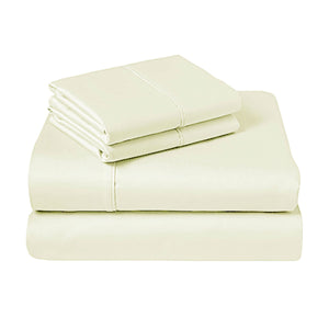 NNEDSZ 310TC Fusion Cotton Percale Sheet Set Ivory King